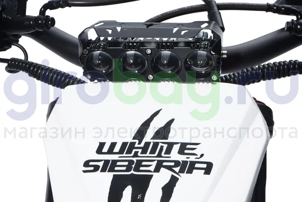 Электромотоцикл Эндуро WHITE SIBERIA BELLLUGA 001 3900W (60V/27Ah) - Белый фото №11