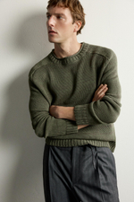 СВИТЕР RELAXED FIT С ФАКТУРНОЙ ВЯЗКОЙ — ZARA