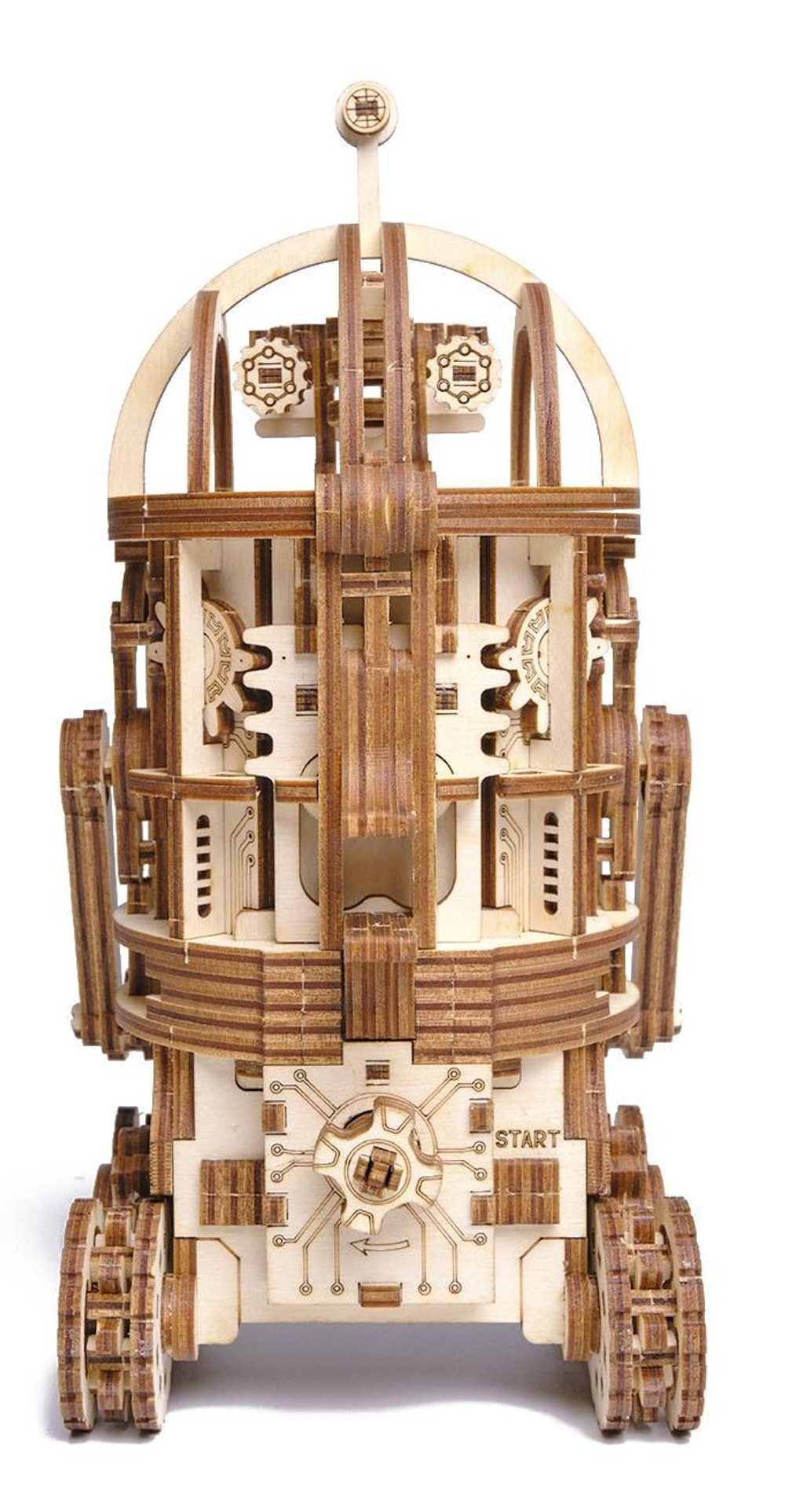 Механическая деревянная сборная модель Wood Trick Космический робот Уборщик