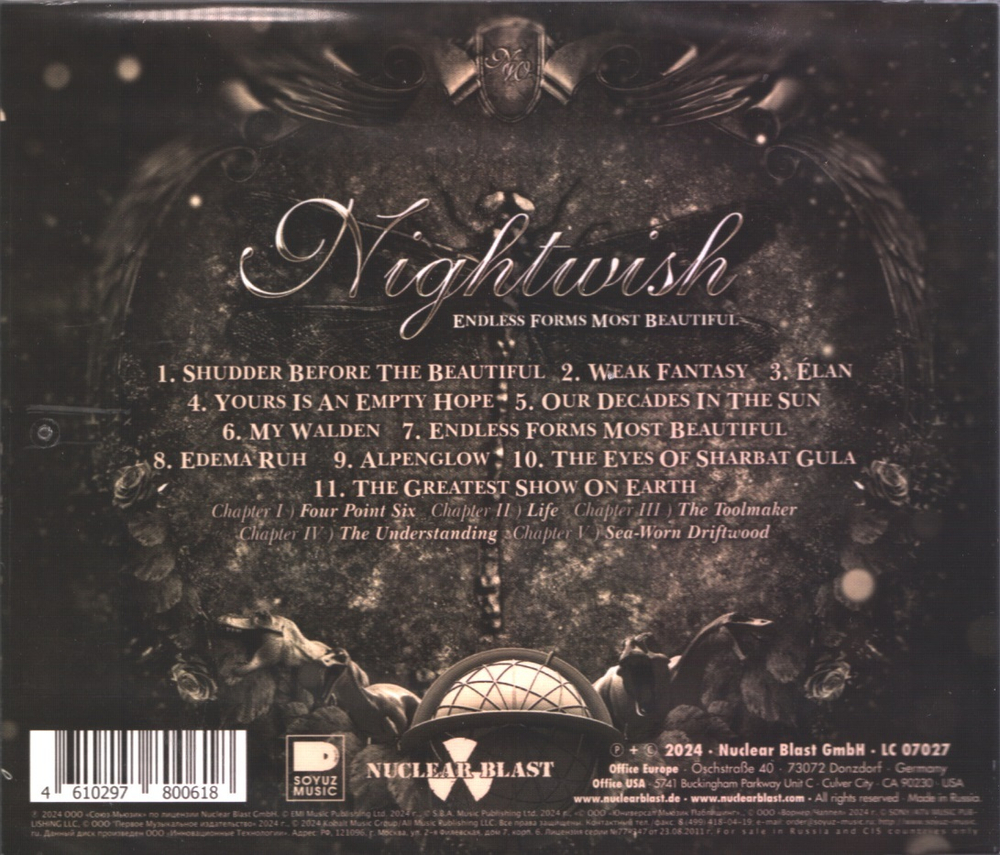 Nightwish / Endless Forms Most Beautiful (RU)(CD)