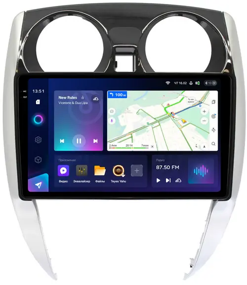 Магнитола для Nissan Note 2 2012-2021 - Teyes CC3-2K QLed Android 10, Быстрая, SIM-слот, CarPlay