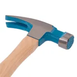 Молоток-гвоздодер, 380 г, угол 75, магнит, обрезиненная рукоятка AMERICAN HICKORY GROSS — фото 6
