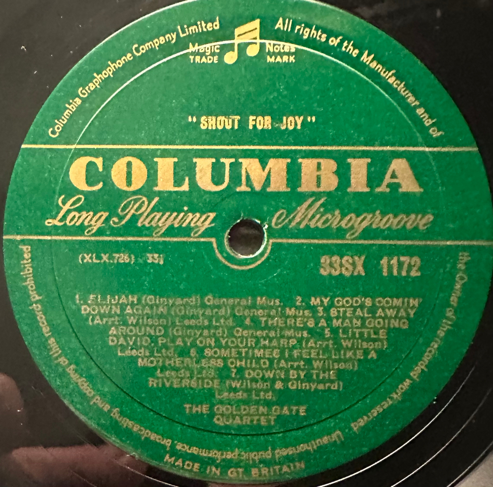 The Golden Gate Quartet - Shout For Joy (Англия 1959г.)