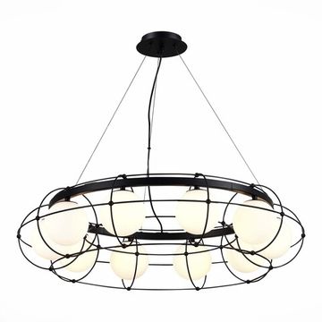 Люстра подвесная 10*G9 SL1189.403.10 чёрный/опал Beata ST-Luce