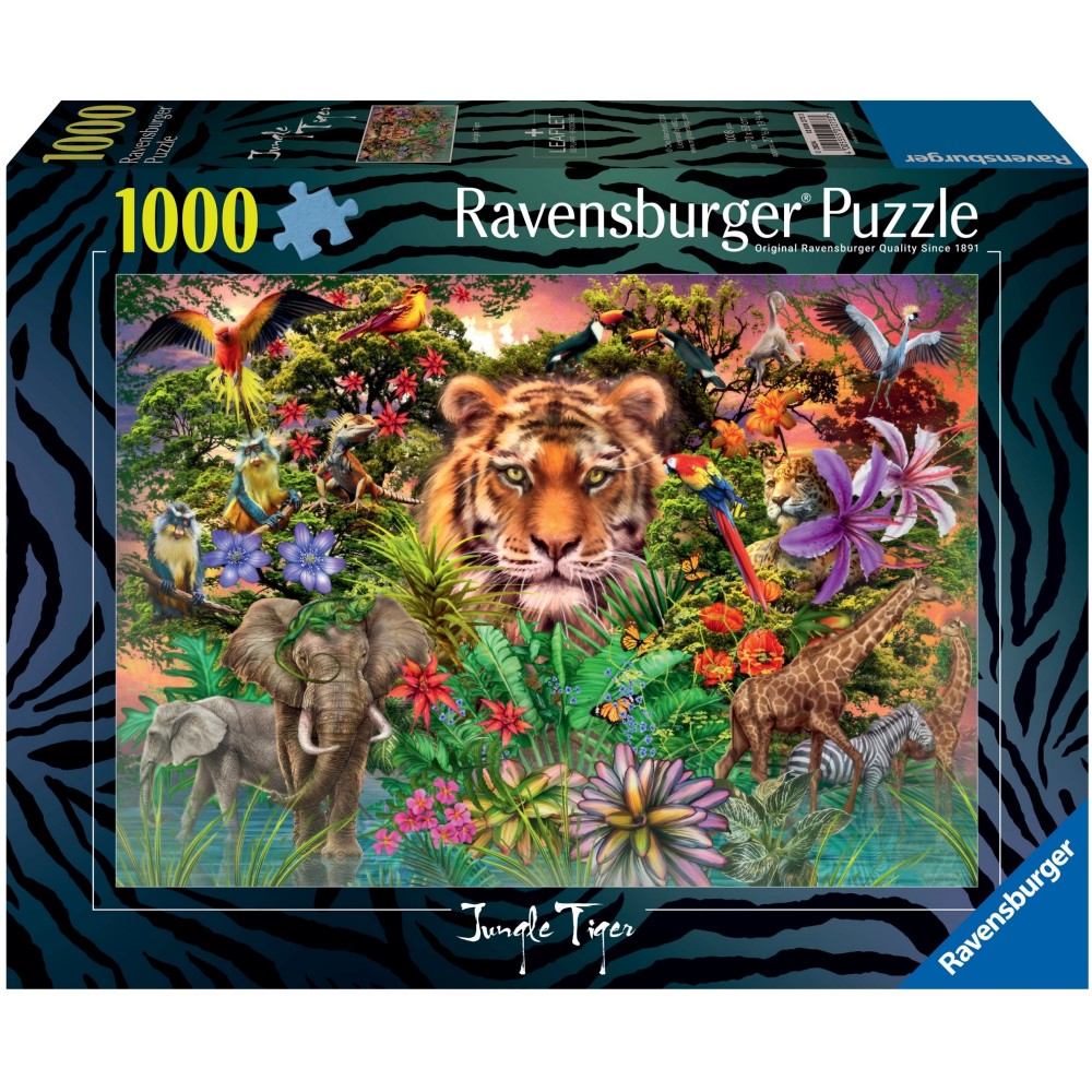 Пазл Ravensburger 012733 Тигр в саду 1000 элементов 012733 — фото 1