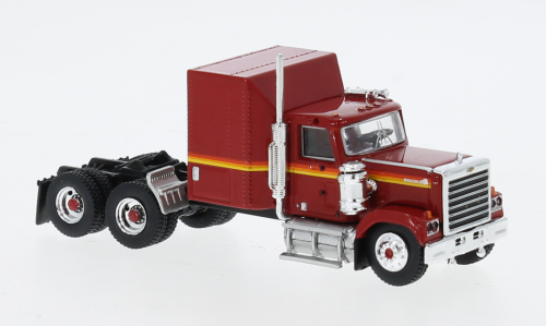Тягач Chevrolet Bison, вишневый, 1980, 1:87