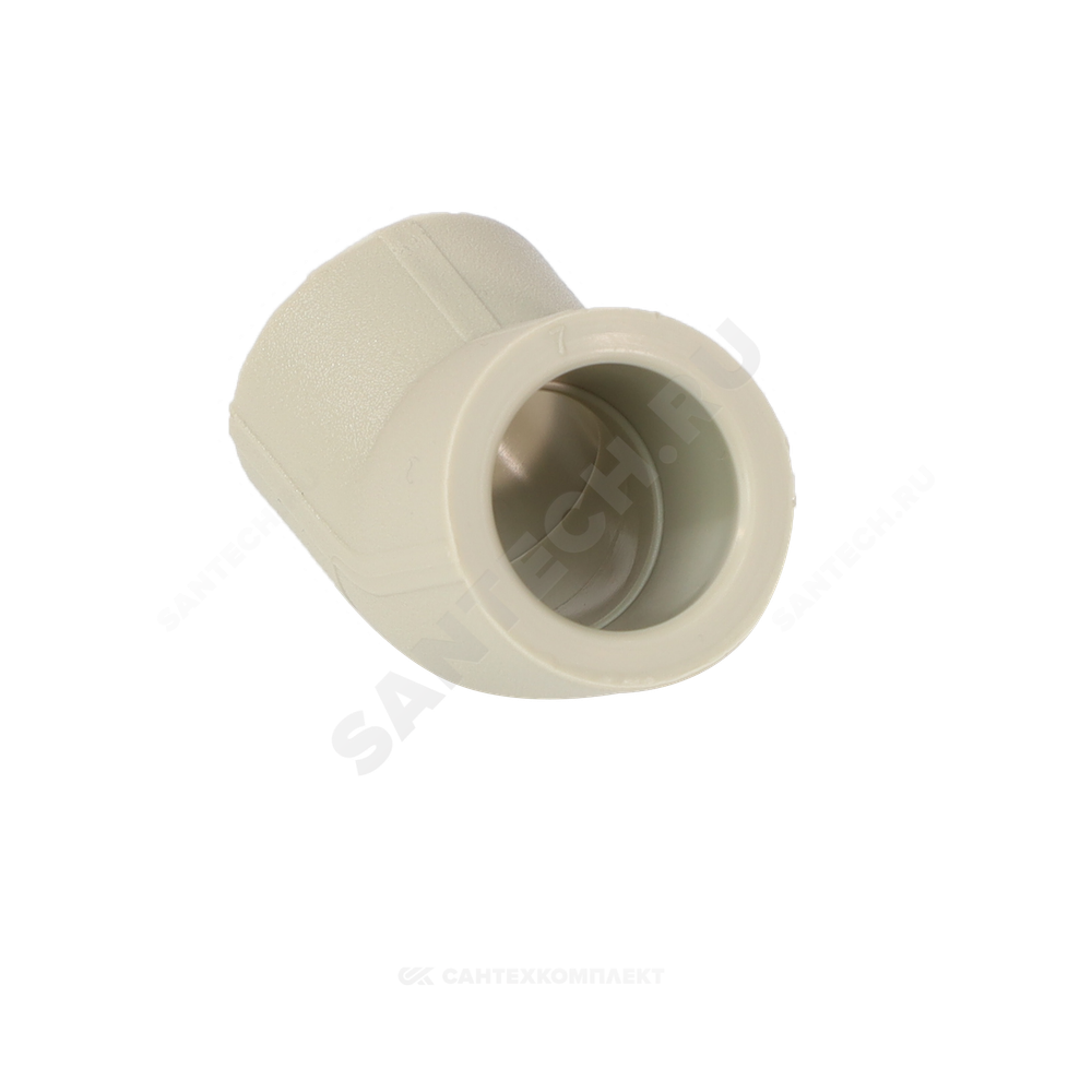Угольник PP-R серый Дн 25х45гр внутренняя пайка VALFEX 10107025Г