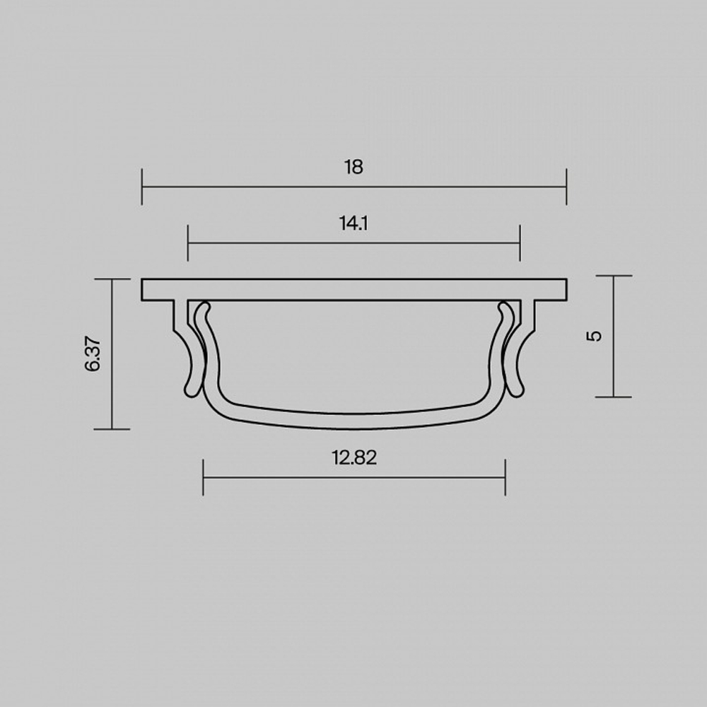 Профиль накладной Maytoni Led Strip Накладной профиль 631016