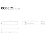 Тумба подвесная CODE VR6