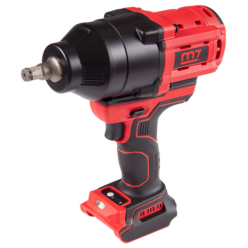 MIGHTY SEVEN (DW-402) Гайковерт аккумуляторный ударный 1/2", 1700 Нм, 18 В, без аккумулятора и ЗУ