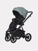 Коляска 2 в 1 Riko Basic Montana Ecco цвет 30 Green-Grey (зеленый-серый)