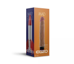 Реалистичный мультискоростной вибратор без мошонки Mad Rocket - 23 см. (Цвет: телесный)