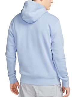 Мужская кофта теннисная Nike Sportswear Club Fleece Pullover Hoodie - cobalt bliss/cobalt bliss/white