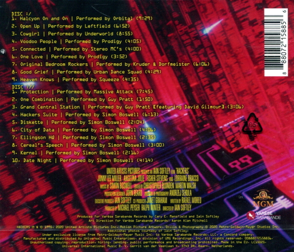 Soundtrack / Hackers (2CD)