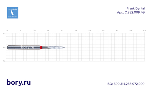 Бор твердосплавный Frank Dental типа FG - C.282.009.FG