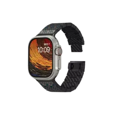 Хромированный ремешок   Pitaka Dreamland для Apple Watch (лестница / мозаика)