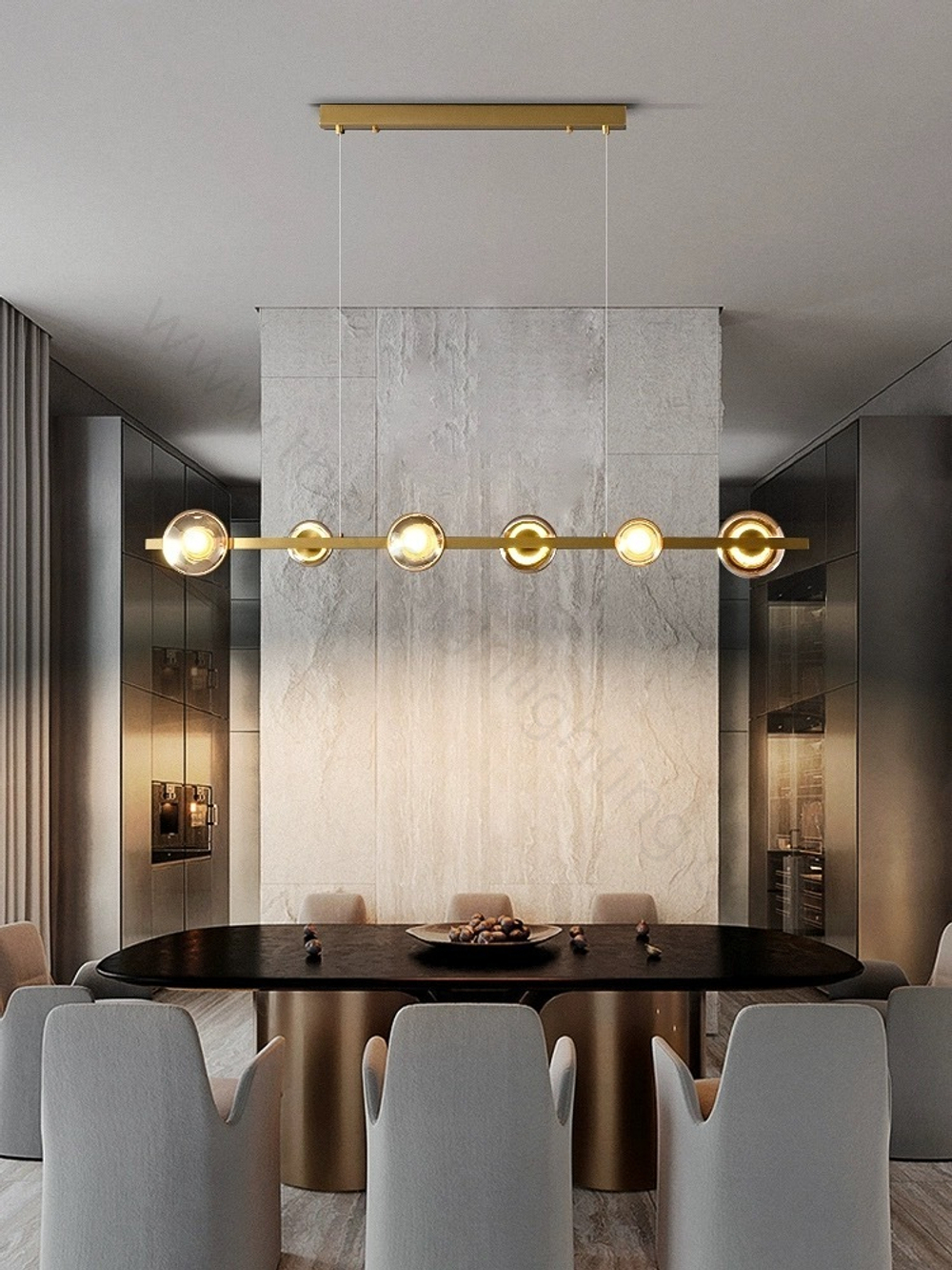 Chandelier  horizontal Malcolm