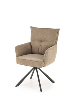 Стул HALMAR K528 капучино/черный, поворотный