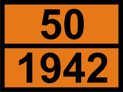 Наклейка "Аммиачная селитра 50 / 1942" ДОПОГ