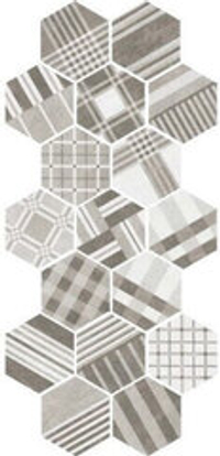Equipe Hexatile Cement Cement Geo Grey 17.5x20
