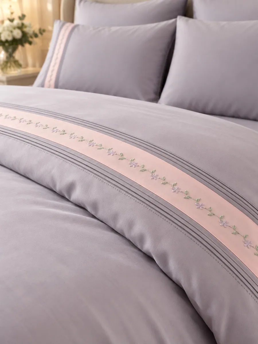 Gelin Home КПБ 6 пр. INDIRA пыльная роза пододеяльник 200*220, простынь 240*260, наволочки 50*70 2шт, декоративные наволочки 50*70 2шт GLNN513 — фото 3