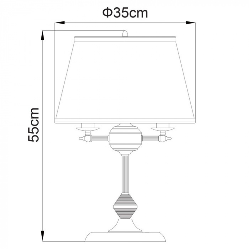 Настольная лампа Arte Lamp ALICE A3579LT-3AB