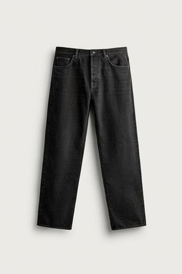 ZARA ДЖИНСЫ STRAIGHT LEG, ЧЕРНЫЙ