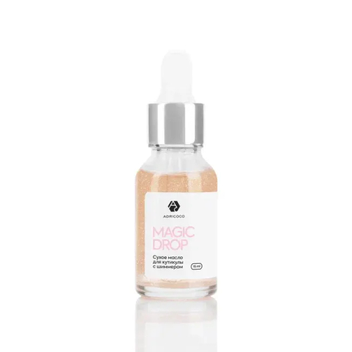 Сухое масло с шиммером для кутикулы Adricoco персик 30ml
