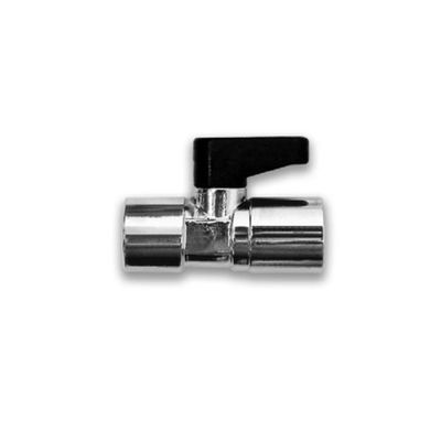 Минивентиль шаровый F1/4"-F1/4"  (гайка-гайка)
