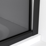 Душевая перегородка Niagara Nova NG-689-10TBLACK (100х200) черный матовый,стекло тонированное,1 место