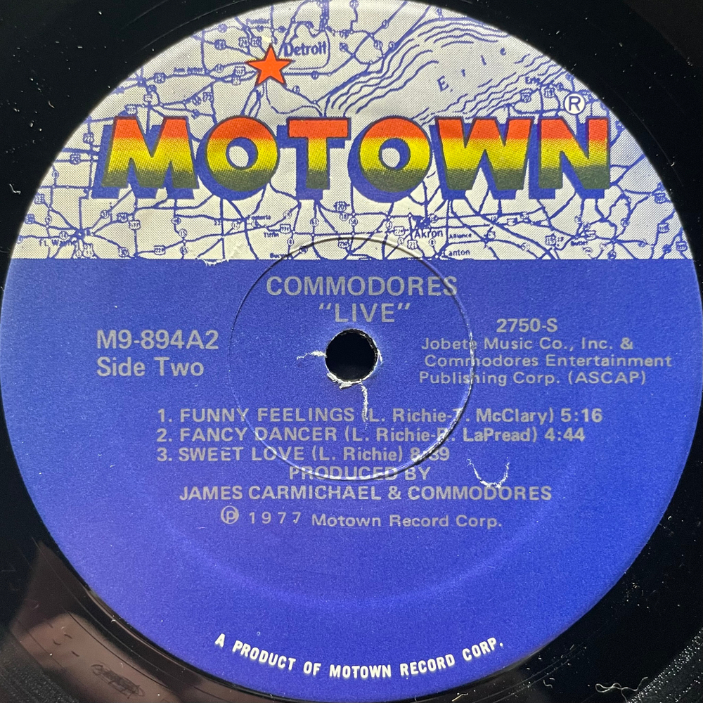 Commodores ‎– Live! 2Lp (США 1977г.)