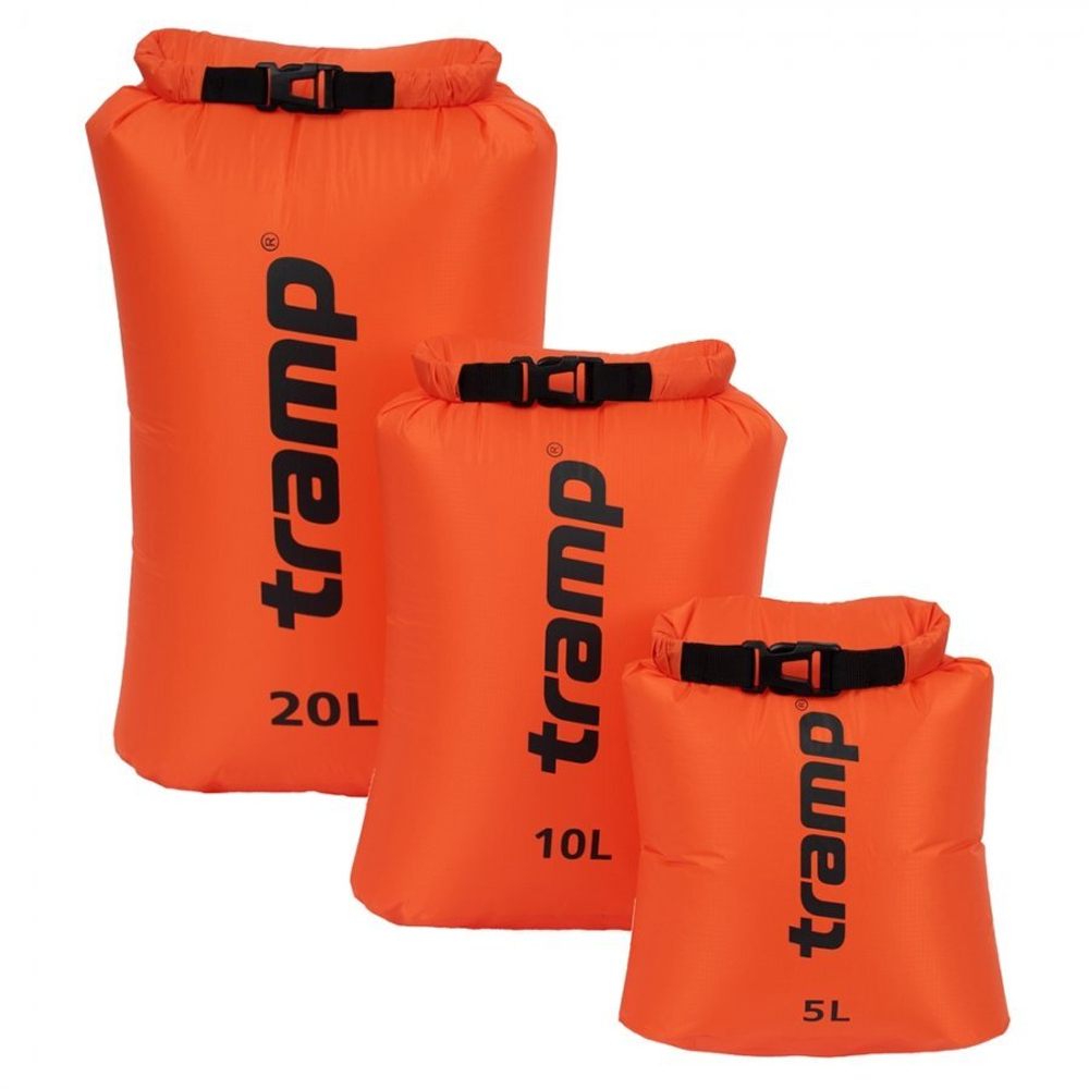 Гермомешок TRAMP Nylon Ultralight 5л, артикул TRA-308, цвет Оранжевый