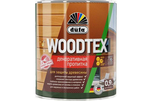 Пропитка декоративная для защиты древесины алкидная Dufa Woodtex рябина