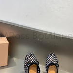 Атласные балетки Miu Miu