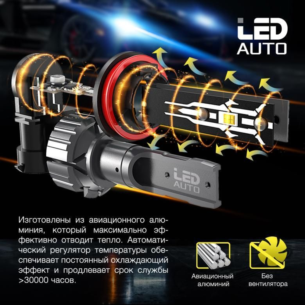 Светодиодная лампа LED AUTO X3 H27