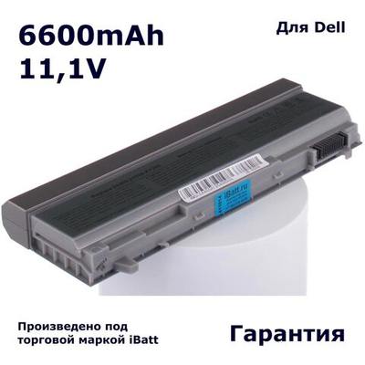 Аккумулятор iBatt 6600mAh, для PT650 PT434 MP303 PT436 MP307 4M529 NM631 451-10584 PT437 1M215 0KY266 312-7414 FU571
