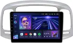 Магнитола для Hyundai Verna 2006-2010 (рамка серебро) - Teyes CC3 Android 10, Быстрая, CarPlay, SIM-слот