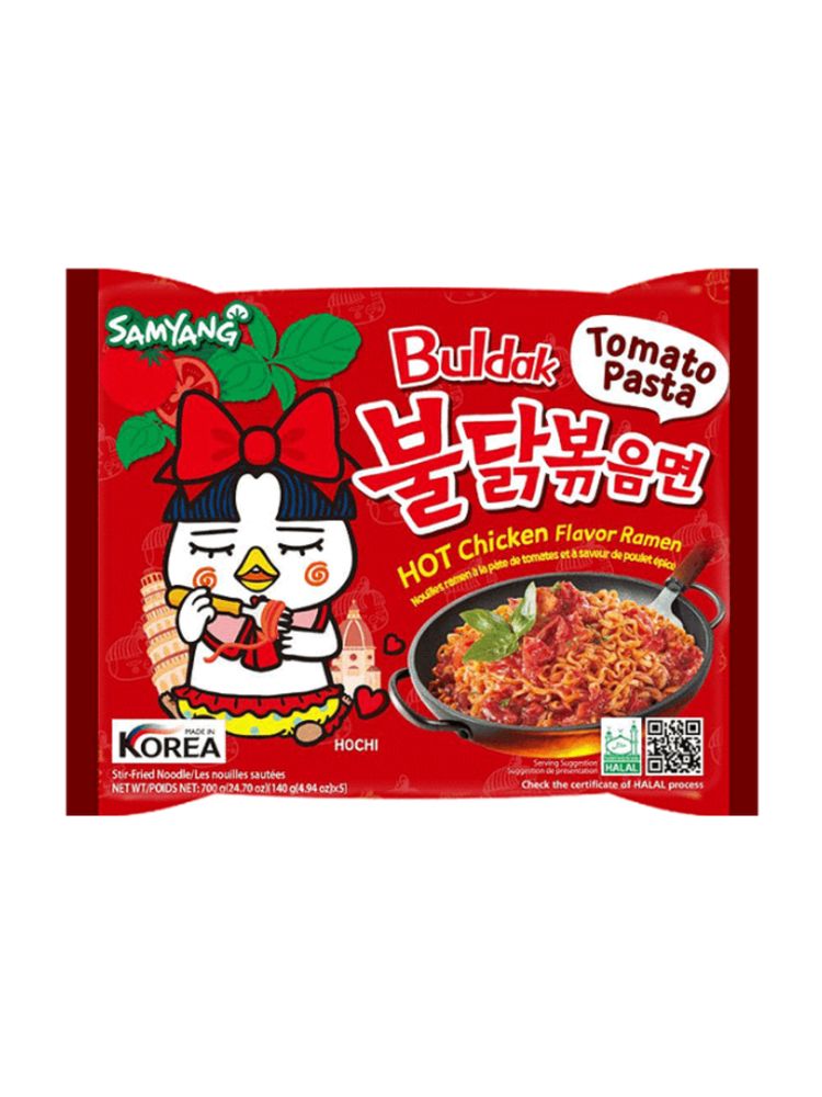 Лапша Samyang Острая курица с томатной пастой 140 г