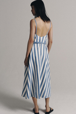 ПЛАТЬЕ МИДИ В ПОЛОСКУ — ZW COLLECTION — ZARA