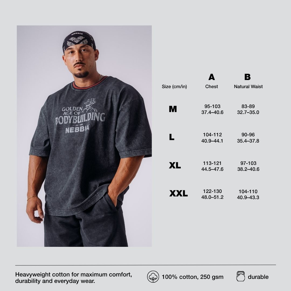 Футболка NEBBIA x Olympia Heavyweight Cotton T-Shirt 941 Черная