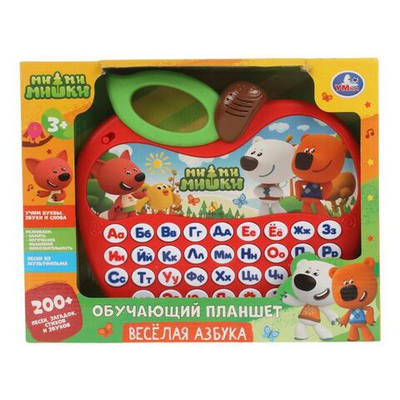 Планшет обучающий "Ми-ми-мишки" 200 песен,загадок,стихов, в коробка HT1151-R (Умка)