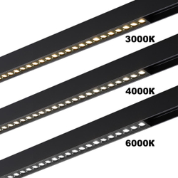 359932 PORT NT25 208 черный Трековый светильник с переключ. цв. темпер. IP20 LED 3000К\4000К\6000К 24W 90-240V VECTOR