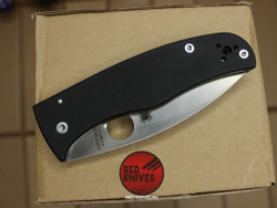 Нож Spyderco Bodacious - черная рукоять, светлый клинок RK/492