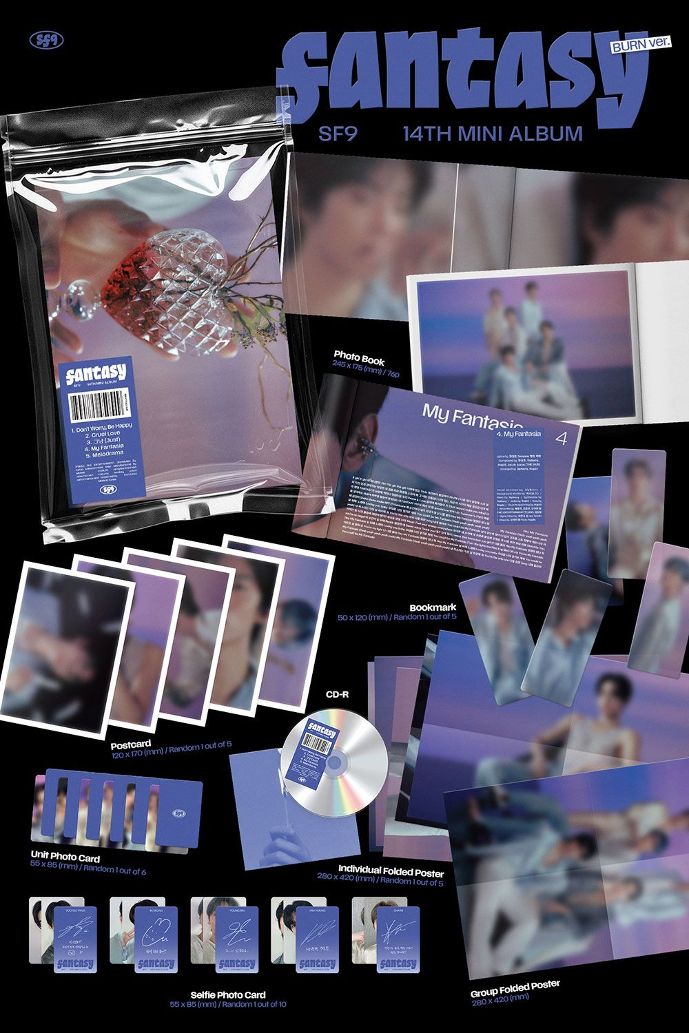 Альбом SF9 - FANTASY 14th Mini Album 2 Version SET