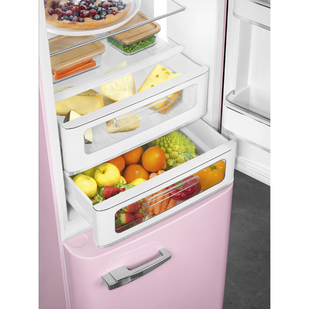 Отдельностоящий двухдверный холодильник Smeg FAB32RPK5