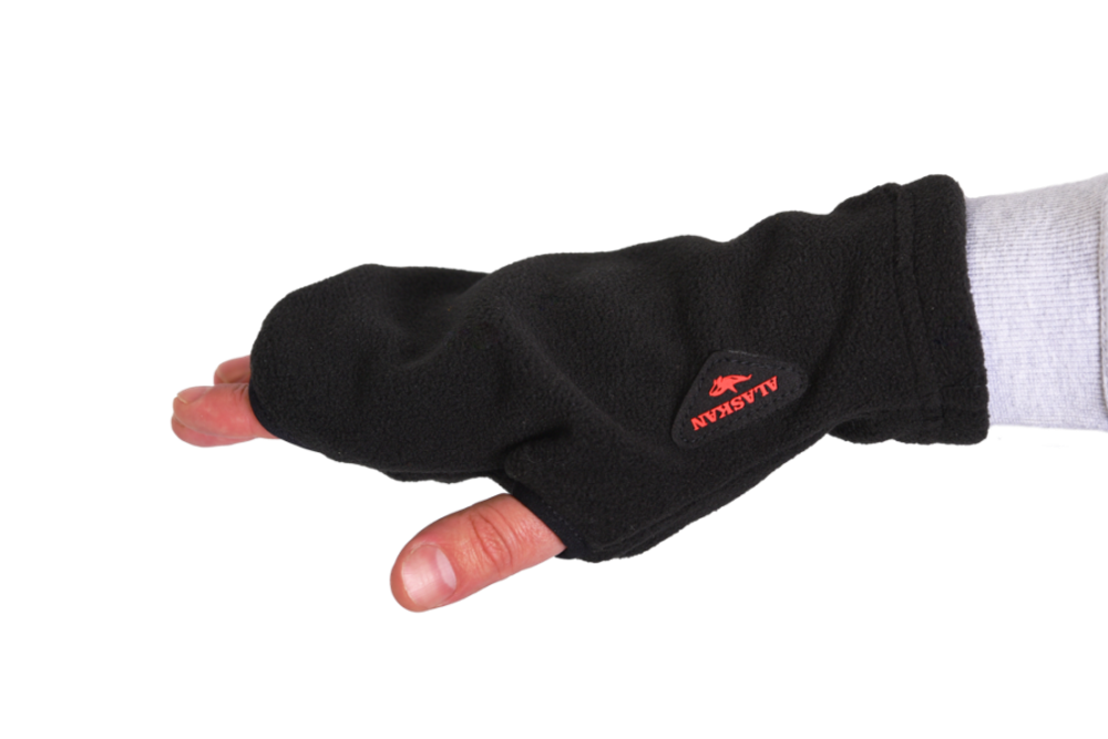 Варежки флис.Small Mittens чёрн. L