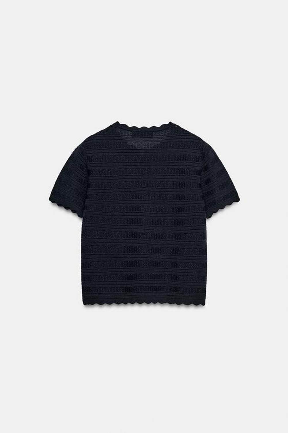 ZARA КАРДИГАН С ПУГОВИЦАМИ С ЖЕМЧУГОМ, МОРСКОЙ СИНИЙ