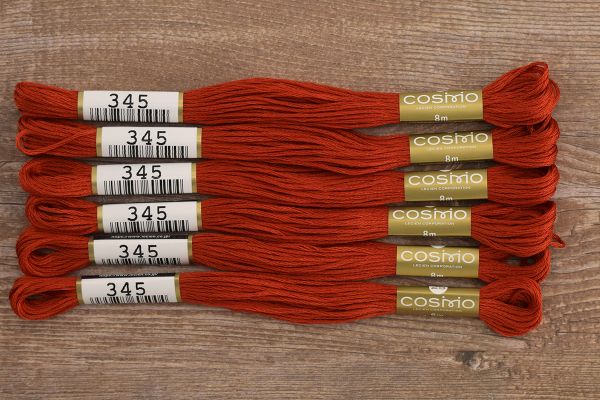 Мулине Lecien Cosmo, цв. 0345 / 6 мот. по 8 метров, в 6 сложений