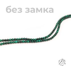 Нить бусин малахит 4 мм