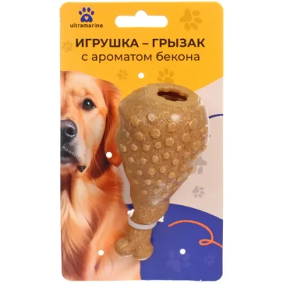 Игрушка - грызак «Счастливый БРО», куриная ножка, 10*4,5см / 76гр